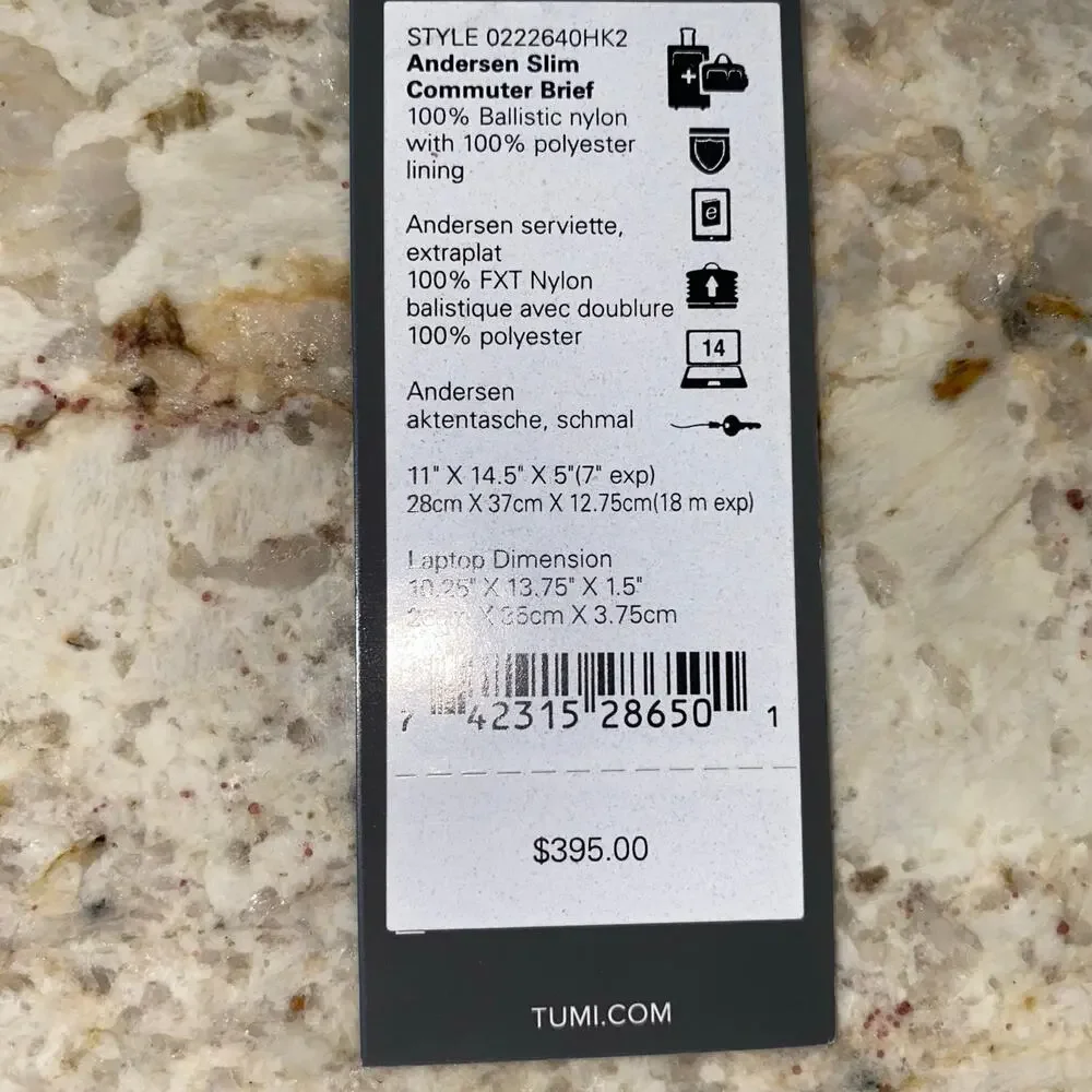 Tumi $399 alpha